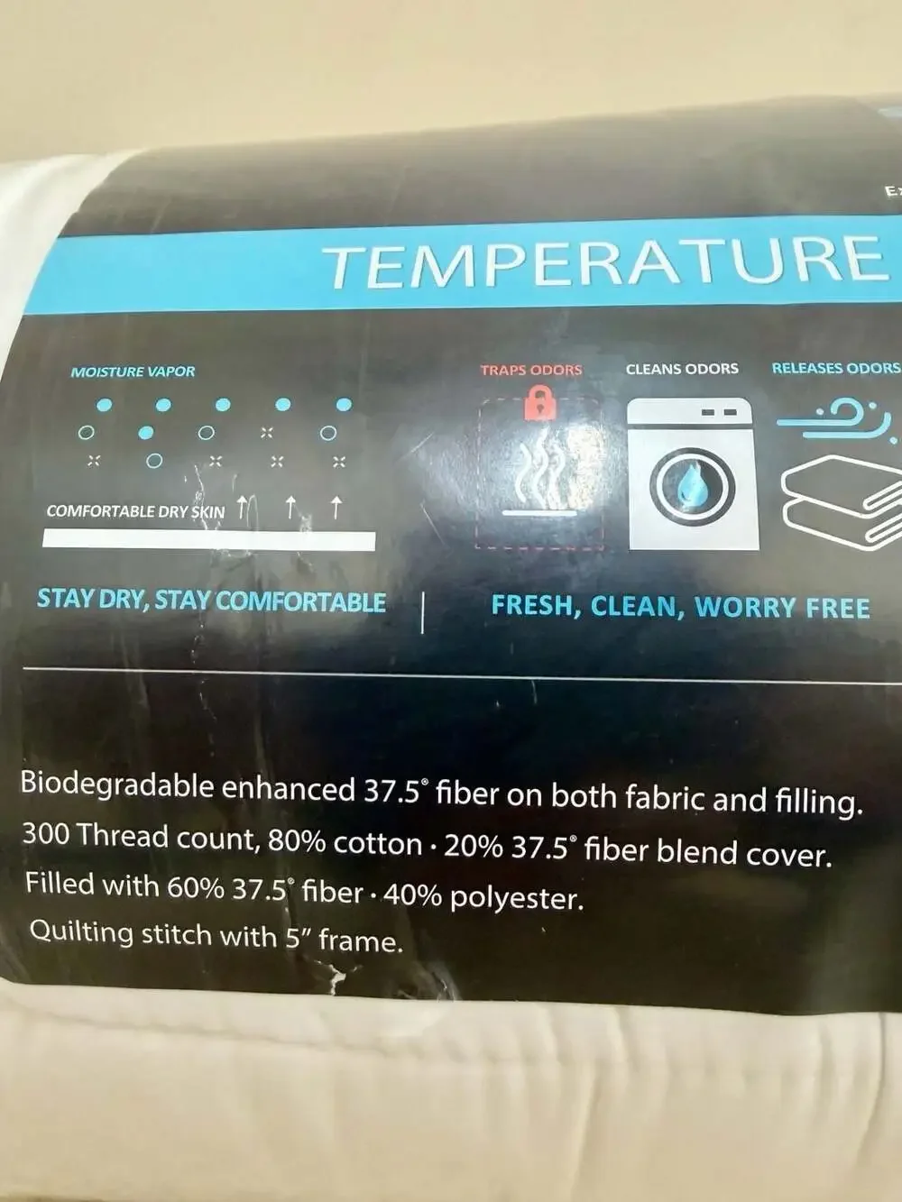 Sleep Climate Temperature Balancing Mattress Pad King Size 78x80